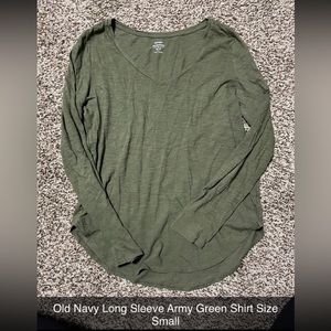 Old Navy - Army Green Long Sleeve Shirt